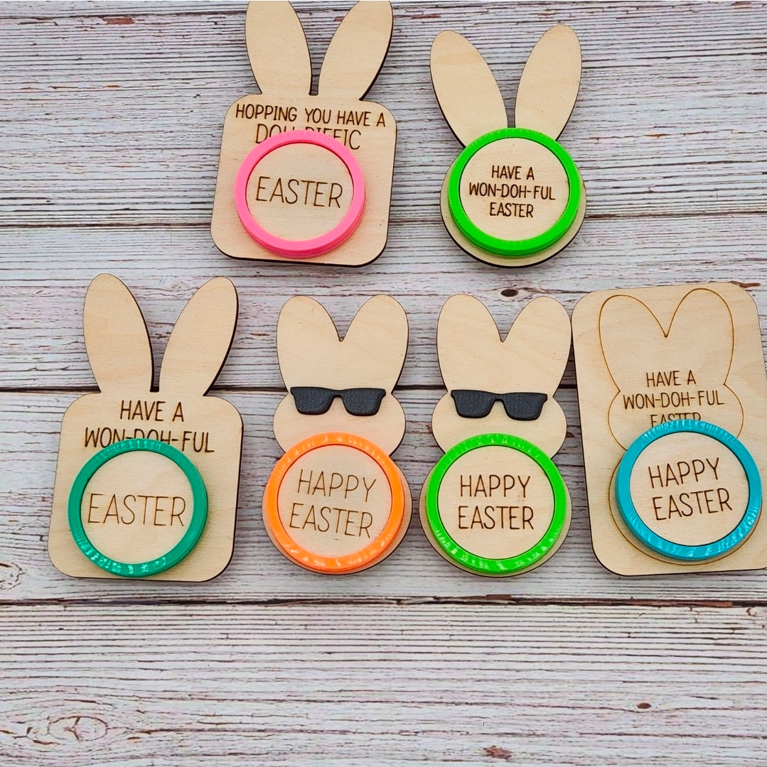 Easter classroom gifts, Easter party favors, non candy Easter gifts, Easter playdough holder, Easter favors for kids, Easter basket stuffers, Easter classroom treats, candy free Easter gifts, preschool Easter gifts, Easter bunny favors
