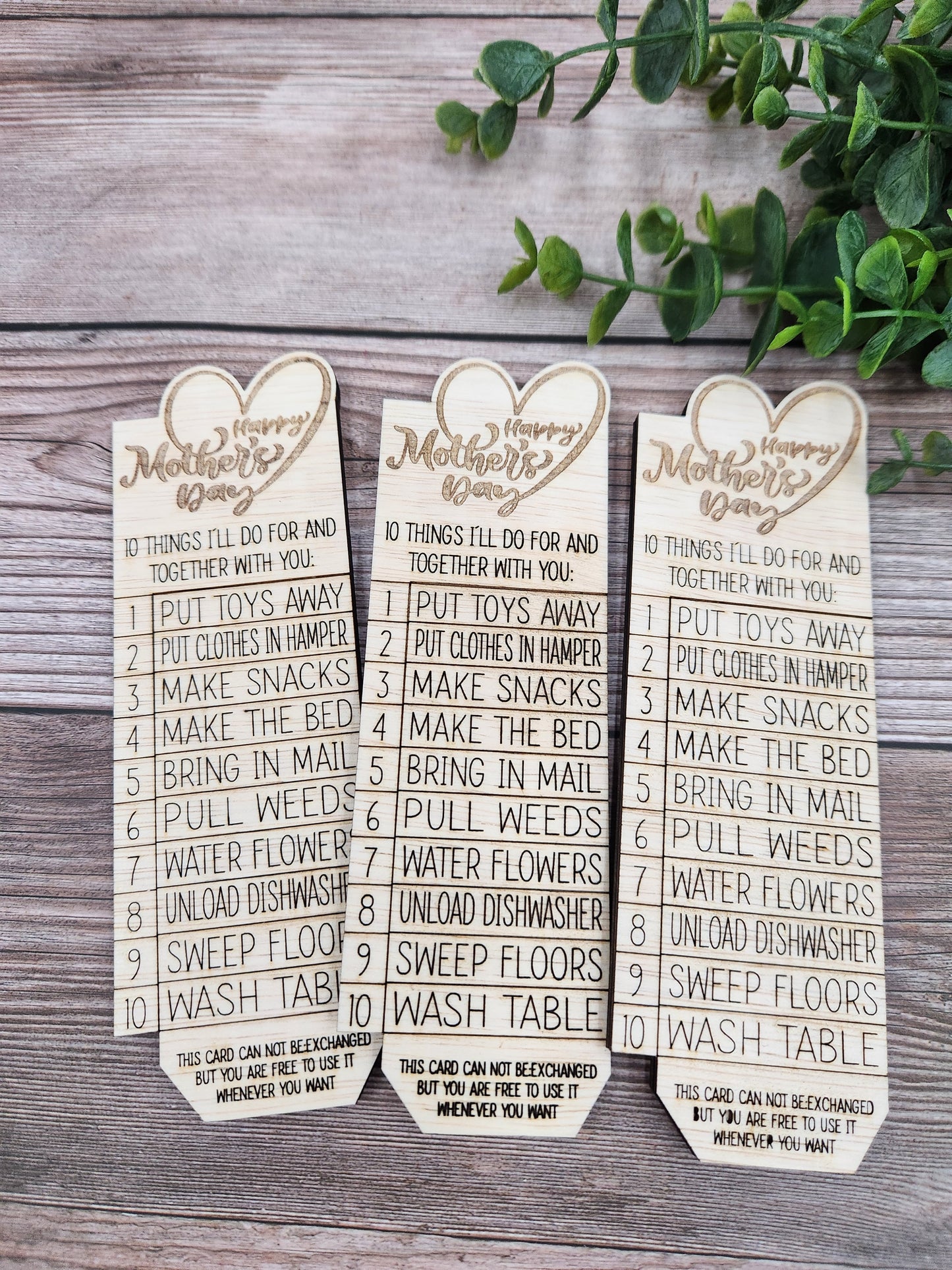 Mother's Day Punch Card
