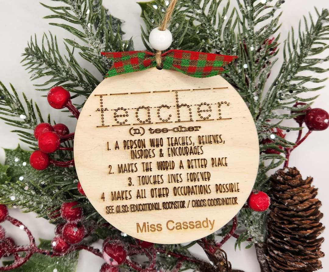 Teacher Definition ornament