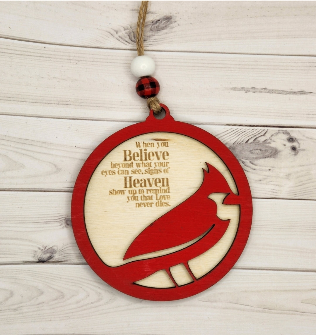 Cardinal Memorial Ornament