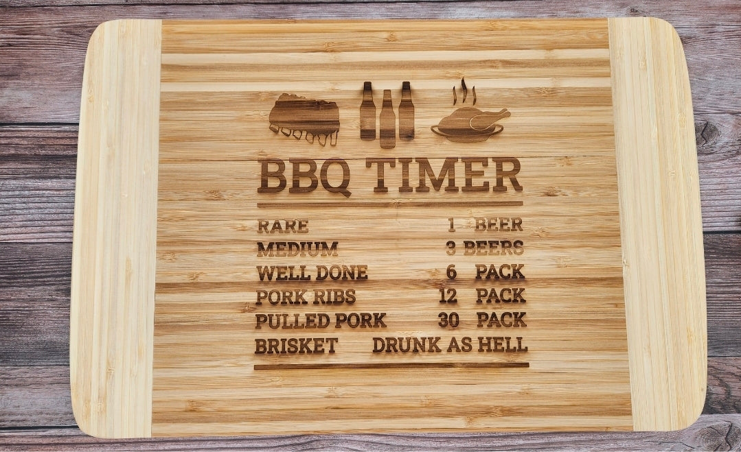 Funny BBQ Cutting Board – Engraved Grill Gift for Men – Personalized Wood Cutting Board – Father’s Day BBQ Gift – Pitmaster Gift