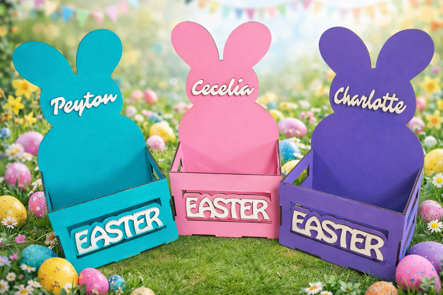 personalized Easter basket, custom Easter basket, bunny Easter basket, Easter basket with name, kids Easter basket, personalized bunny basket, Easter gift for kids, Easter basket for toddler, Easter decor basket, Easter bunny basket
