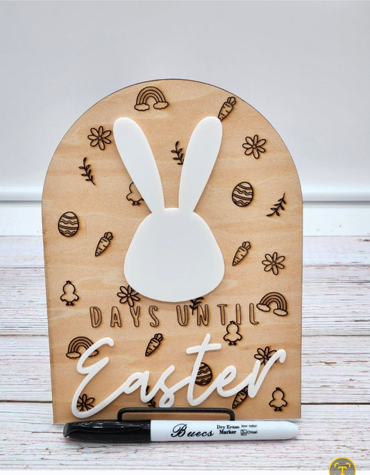 Easter countdown, days until Easter sign, Easter countdown board, Easter decor, Easter bunny decor, Easter countdown for kids, Easter dry erase sign, Easter decorations for home, Easter countdown calendar, kids Easter decor