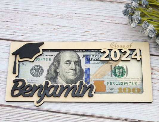 Custom Graduation Money Holder | Class of 2025 Gift | Personalized Senior Keepsake | Graduation Card Alternative