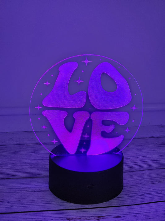 Radiant Love LED Accent Lamp