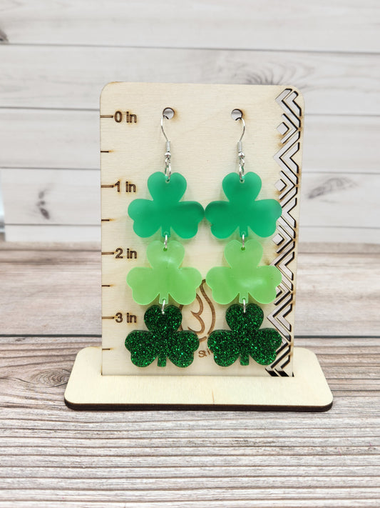Shamrock Dangle Earring