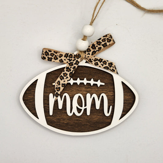 Football mom car chamr/ornament