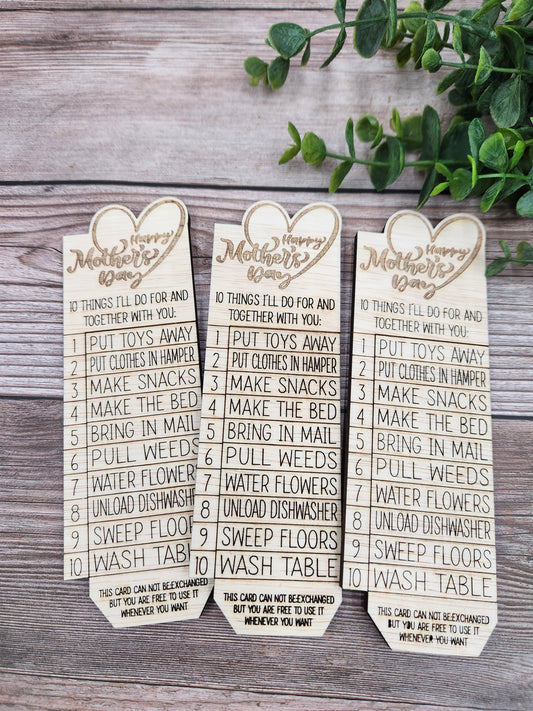 Mother's Day Punch Card