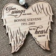 Your wings were ready ornament