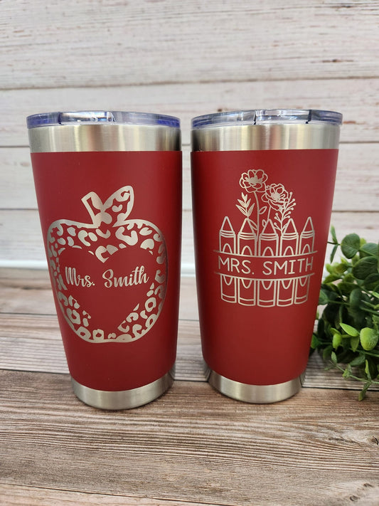 Teacher Monogram Tumbler