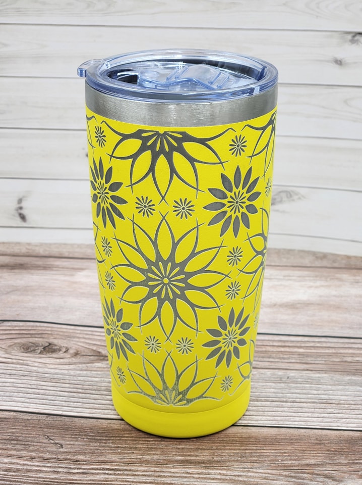 Geo Floral Tumbler